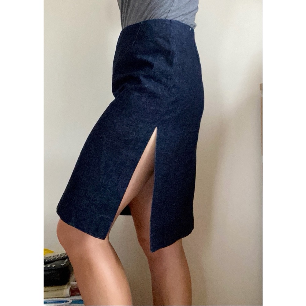 Valentino Jeans vintage denim pencil skirt 6